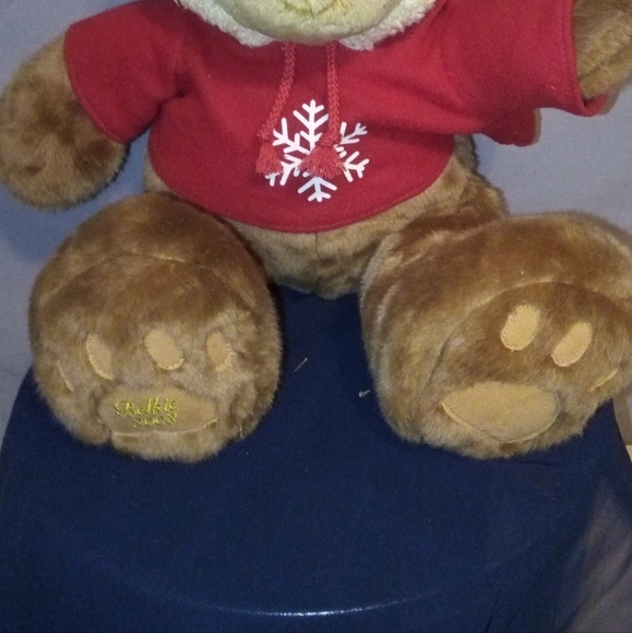 BELKIE BEAR 2008 in Christmas Holiday Plush TOY 17" Tall (Reindeer Bear) - Picture 4 of 5